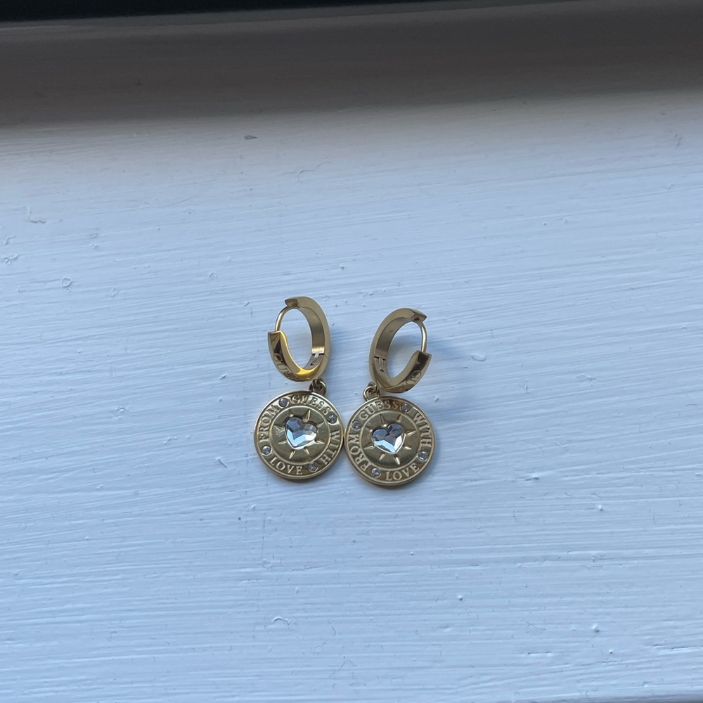 Golden guess earrings